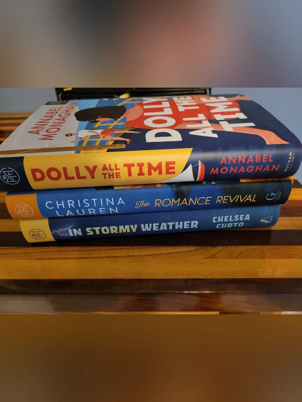 3 Hardcover Books- The Romance Revival, Dolly All The Time And In Stormy Weather